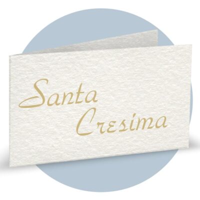 Biglietti Santa Cresima semplici