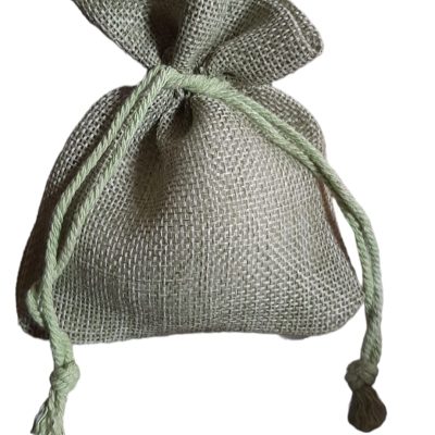 ULTIMI 19 SACCHETTO JUTA VERDE