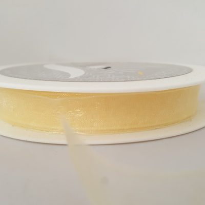 Nastro organza crema 15mm 25 mt