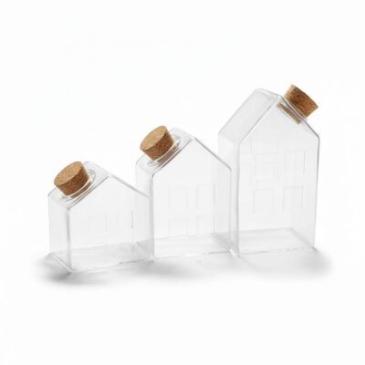 Casette in vetro con tappo sughero