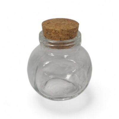 Barattolo vetro con appoggio laterale