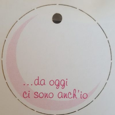 Bigliettino Tag Per Bomboniere Rosa