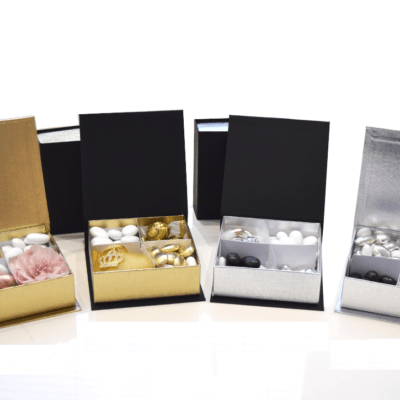 Scatole porta confetti oro e argento a scelta