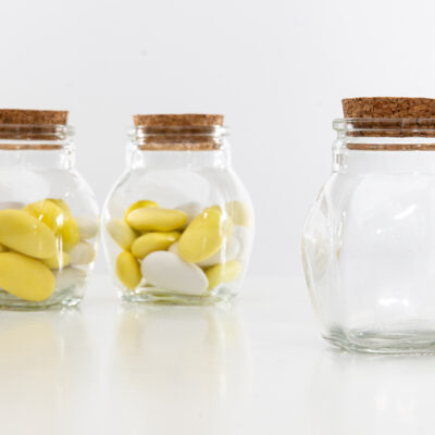 Barattolo vetro tappo in sughero 110 ml