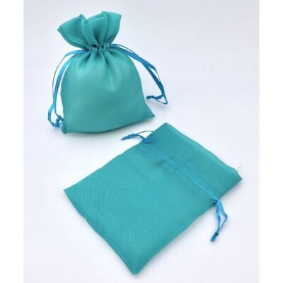 Sacchetto organza colore tiffany 13X10