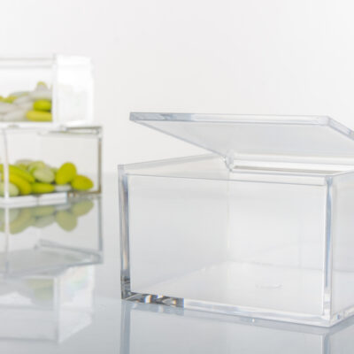 Scatola plexiglass quadrata 10x10x6