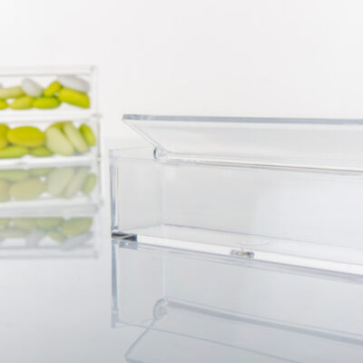 Scatola rettangolare plexiglass 3x3,5x12