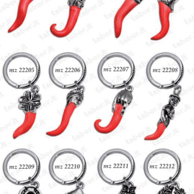 Cornetto porta chiavi porta fortuna modelli e colori a scelta