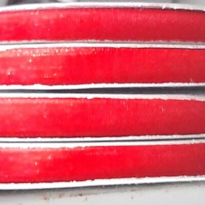 Nastro organza rosso 50 mt 5 mm