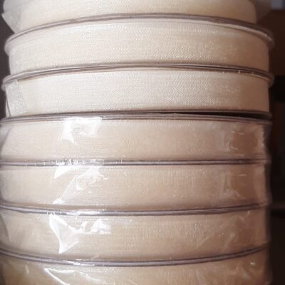 Nastro organza avorio 50 mt mm 10