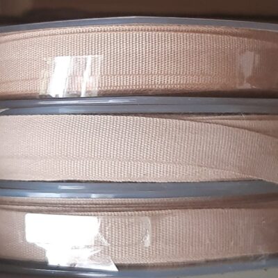 Nastro cotone ecrù 25 mt 10-mm