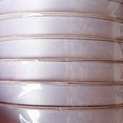 Nastro raso bianco 50 mt 10 mm