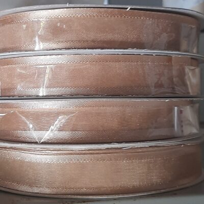 Nastro organza ecrù 50 mt 16 mm
