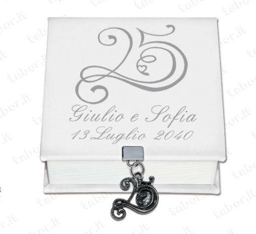 Scatola 25 anniversario personalizzabile