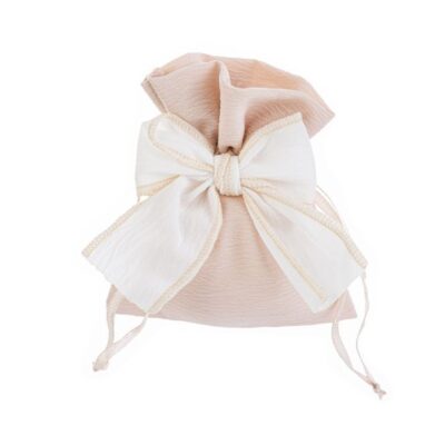 Sacchetto fiocchetto beige
