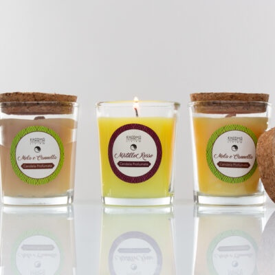 Candele profumate in barattolo vetro