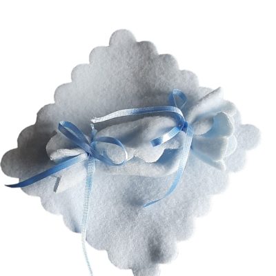 Quadrati in panno forma caramella