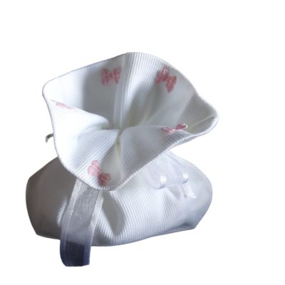 Sacchetto Piqué di cotone bianco