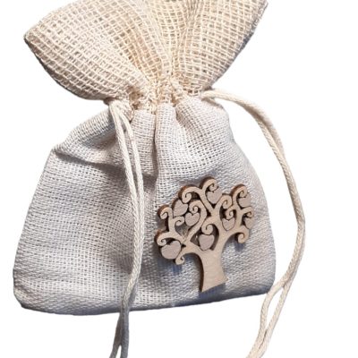 Sacchetti con albero della vita legno