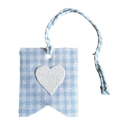 Bandierine celesti per barattoli o sacchetti