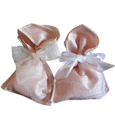 Sacchetti in shantung rosa antico