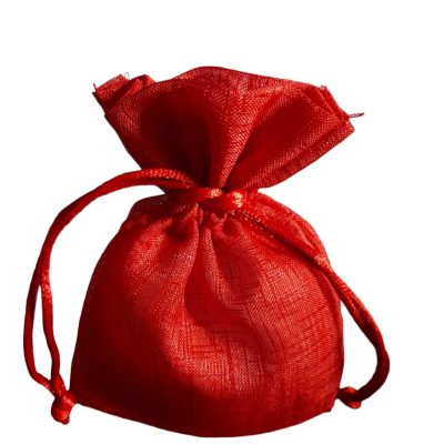 Sacchetti lino rosso