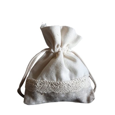 Sacchetti in cotone e pizzo