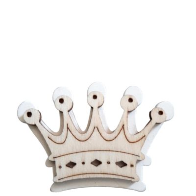 Corona in legno decorative per sacchetti