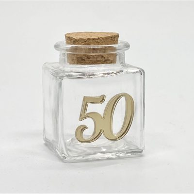 Barattolo porta confetti nozze oro 50