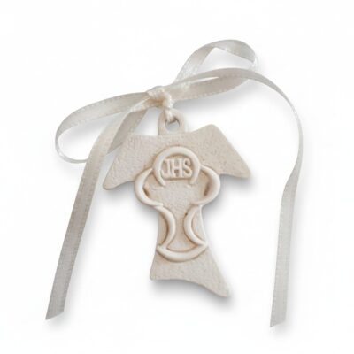 Croce Tao con laccetto in raso