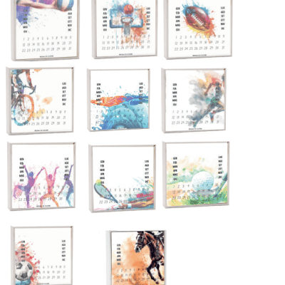Calendari perpetui tema sport