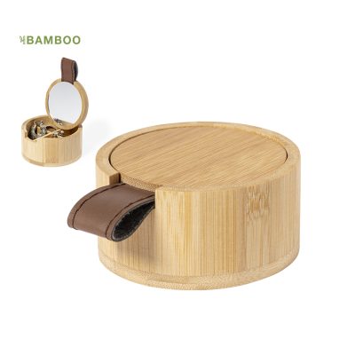 Porta gioie bamboo con specchio