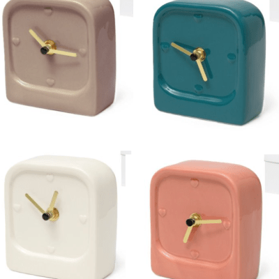 Orologio vintage in porcellana bomboniera