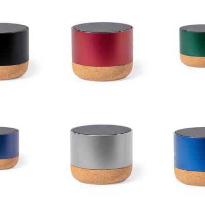 Cassa Bluetooth alluminio e sughero