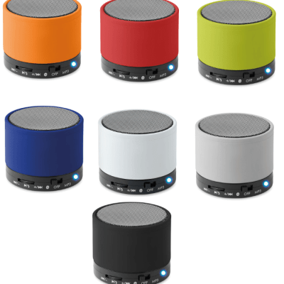 Speaker wireless gommati color con led