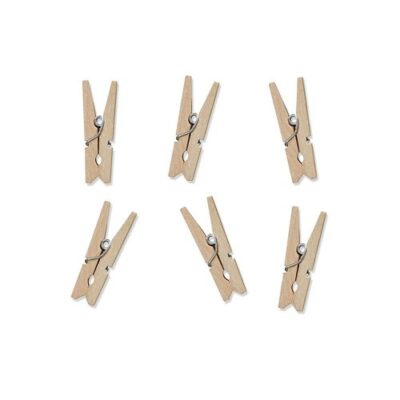 Set 6 Molettine legno segnaposto