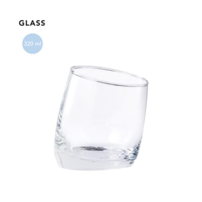 Bicchiere inclinato in vetro 320 ml