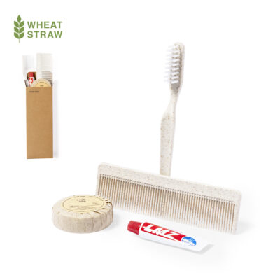 Set cortesia da toletta in fibra di grano