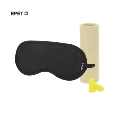 Maschera per gli occhi e tappi per le orecchie.