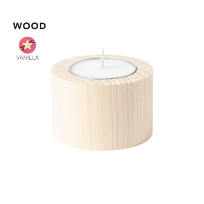Candela con contenitore in bamb&ugrave;