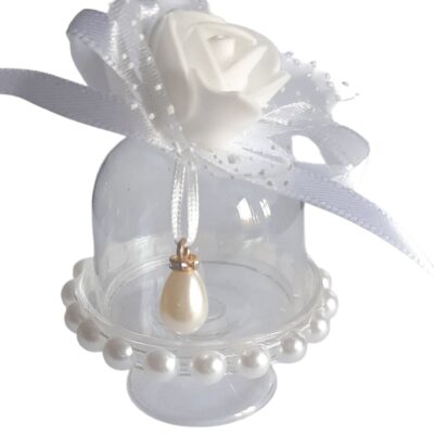 Alzatina in pvc decorata con perline