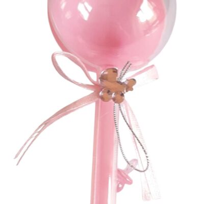 Sonaglino pvc rosa porta confetti