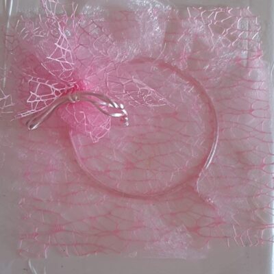 Sacchetto rete automontante rosa