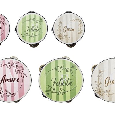 Tamburello bomboniera prestampato10 cm