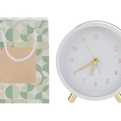 Sveglia bomboniera bianca con luce led