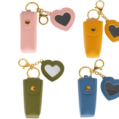 Porta chiavi in ecopelle colori misti