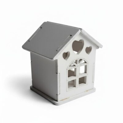 Casette porta confetti in legno bianco