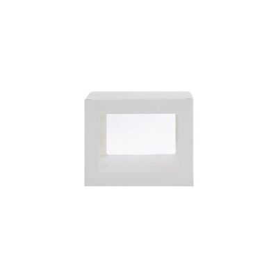 Scatola per bomboniere doppia finestra pvc 15x10x12