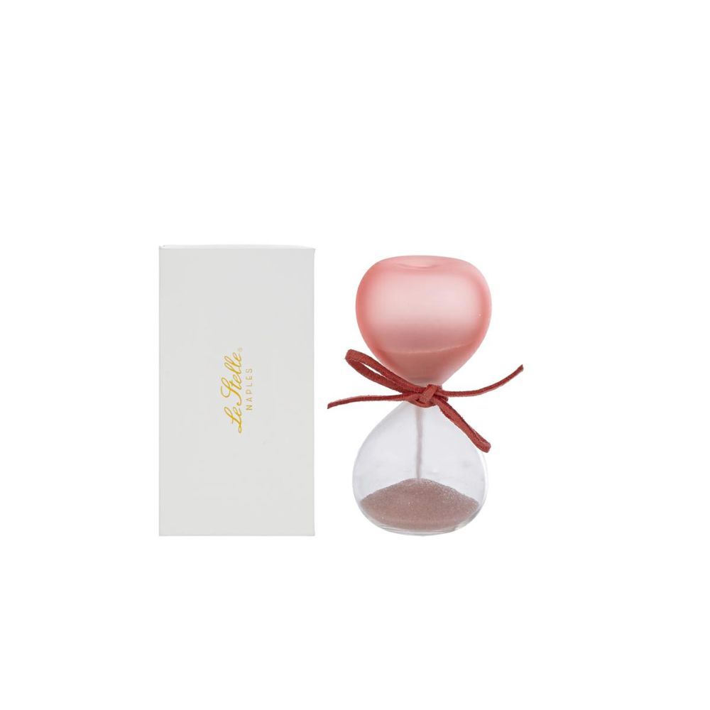 Clessidra vetro rosa satinato