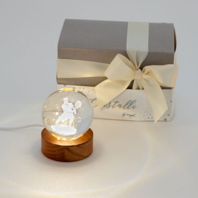 Sfera laser con luce led tennista